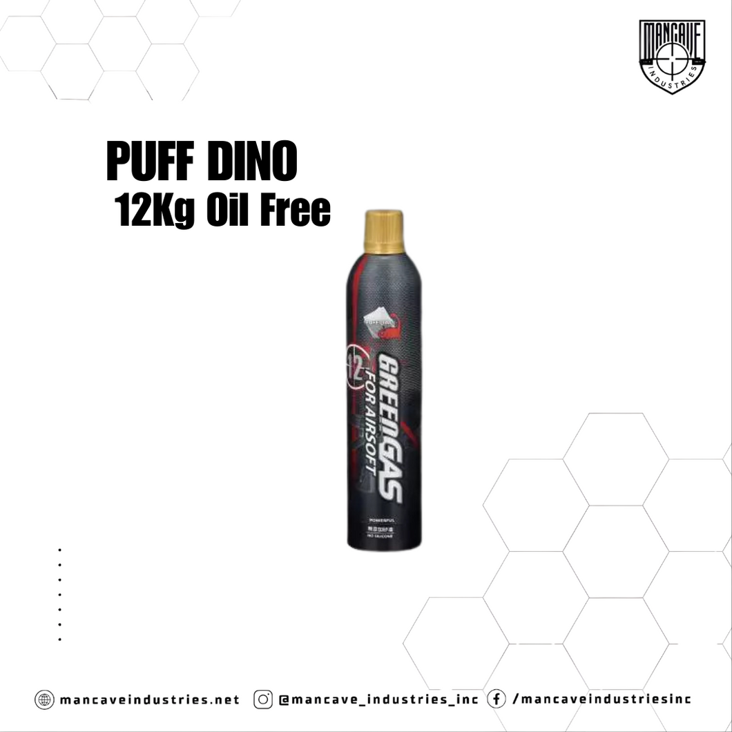 Puff Dino 12Kg Green Gas Oil Free