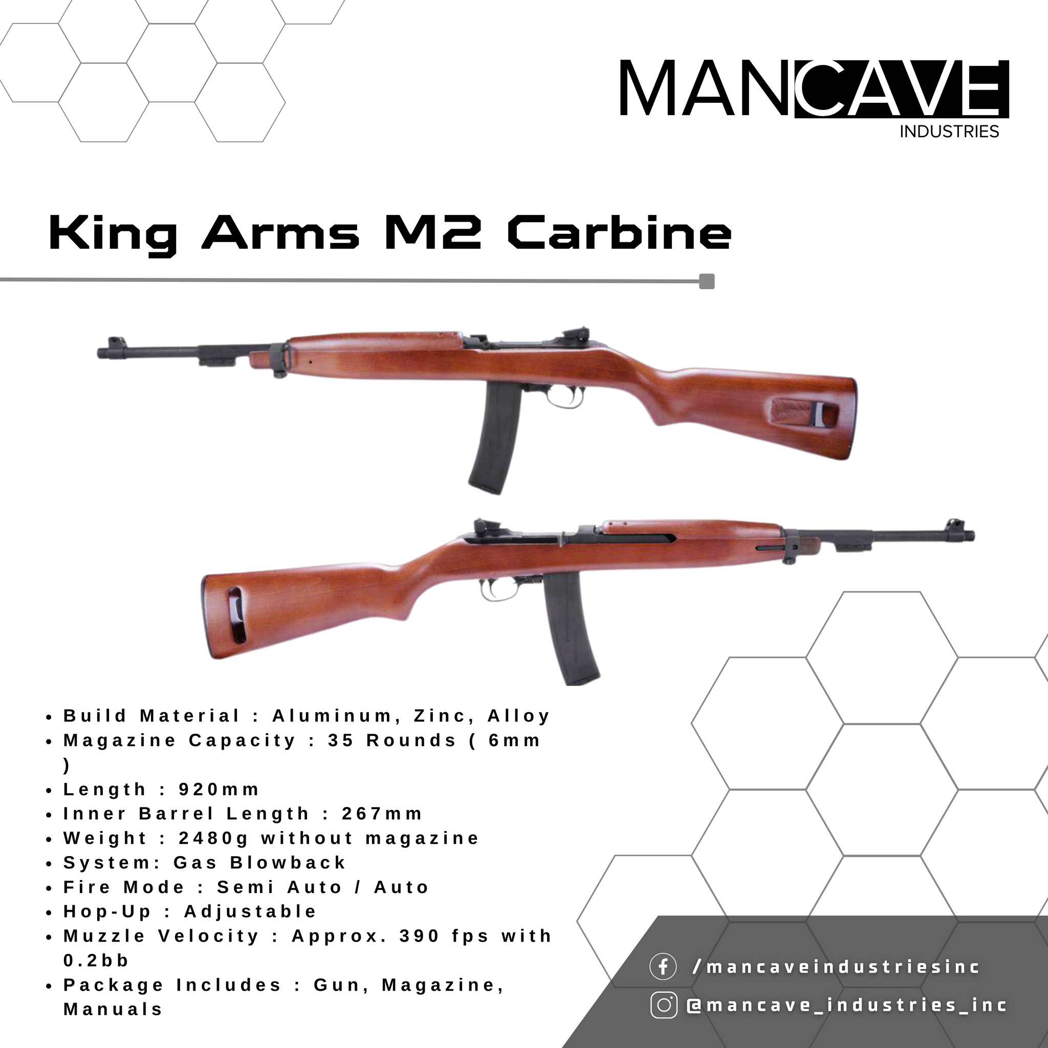 King Arms M2 Carbine – Mancaveindustries